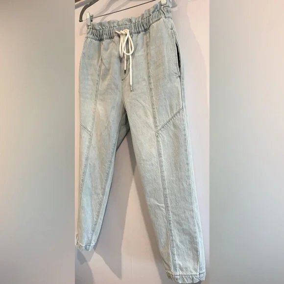 Excellent Condition, Pistola "Cam Paperbag Pants" in Light Wash, Size Small - Picture 5 of 11